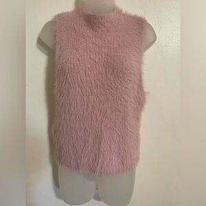 Zara Pink Fuzzy Tank Top